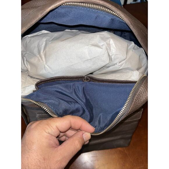 COLE HAAN F10122 Wayland Brown Leather Pebbled Backpack Good Condition MSRP$360 - Picture 9 of 9